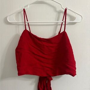 Brandy Melville Red Crop Top